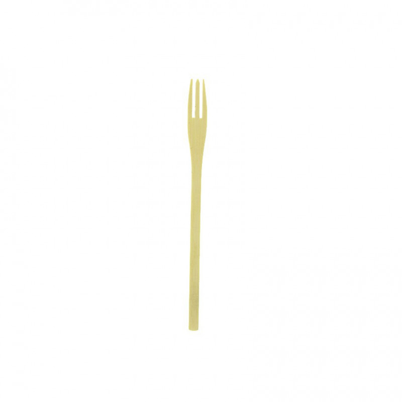 Mini garfos de degustação de bambu 14cm