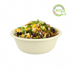Compostable fiber salad bowl (500cc)
