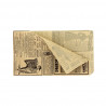 Decorated kraft bag open on two sides anti-grease (13x23cm)