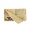 Sachet kraft décoré ouvert sur deux faces anti-graisse (13x23cm)