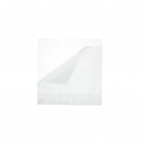 Papier anti-graisse blanc à double ouverture (13x12cm)
