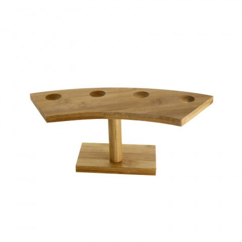 Soporte Conos Madera Abanico 4 Huecos