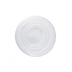 Flat and transparent lid for tub (6.2Ø)