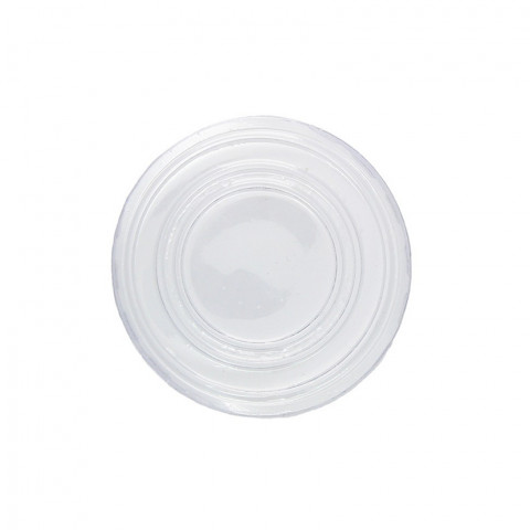 Flat and transparent lid for tub (6.2Ø)