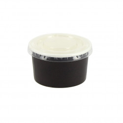 Flat and transparent lid for tub (6.2Ø)