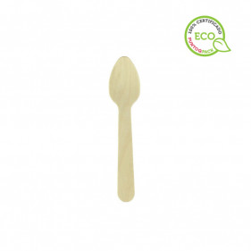 Cucchiaino da caffè in legno (11 cm)