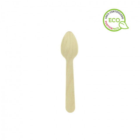 Cucharilla de madera para café (11 cm)