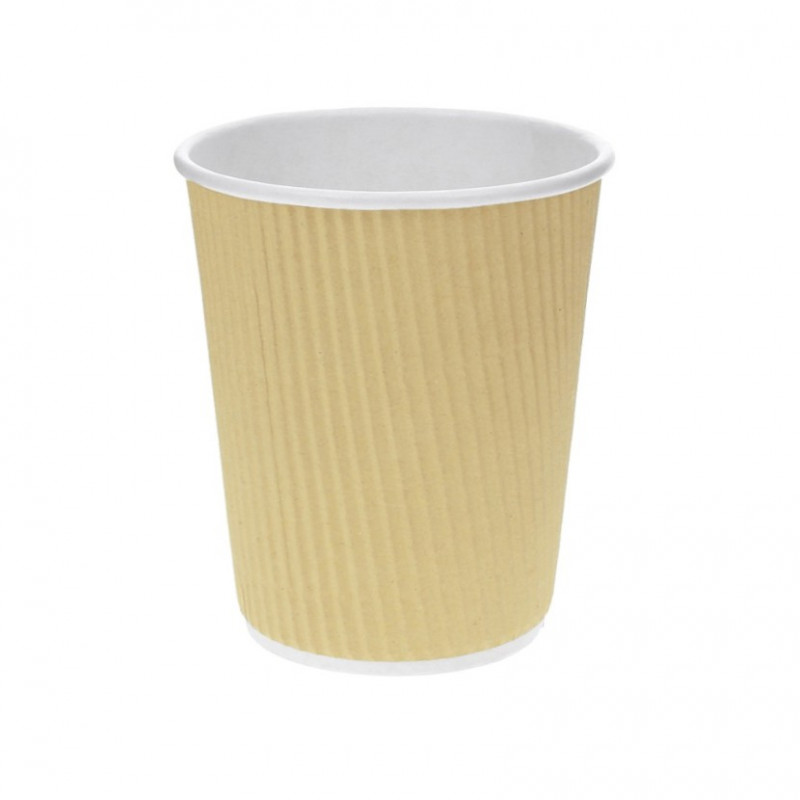 Double wall corrugated cardboard cups
