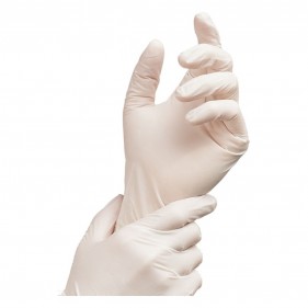 Powder-free latex gloves size L