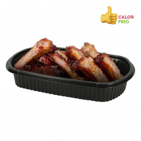Bidon noir ovale réutilisable en PP (770cc)