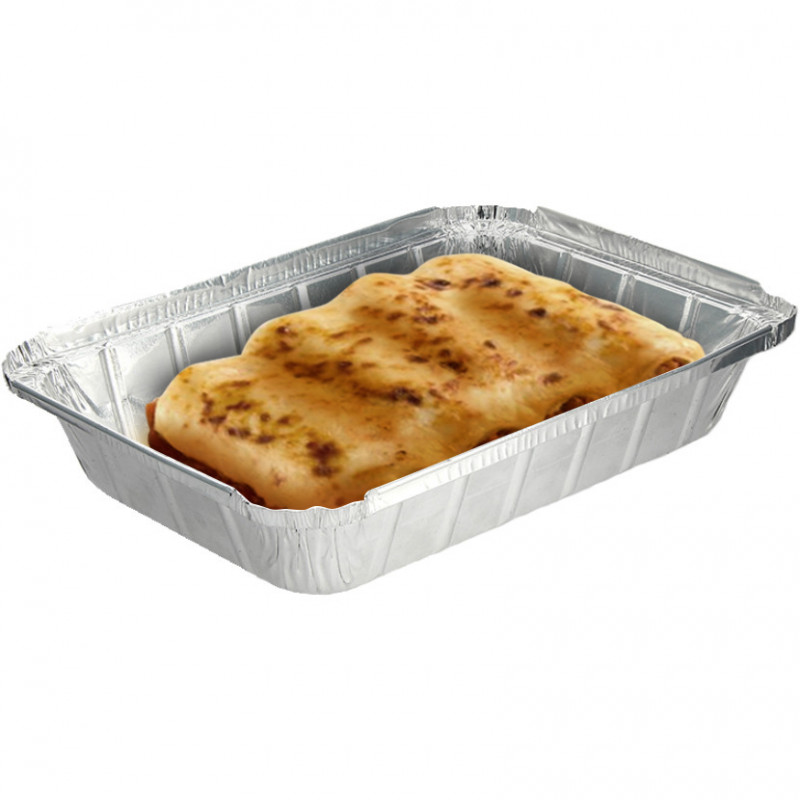 Recipientes de alumínio ondulado e retangular (1500cc)