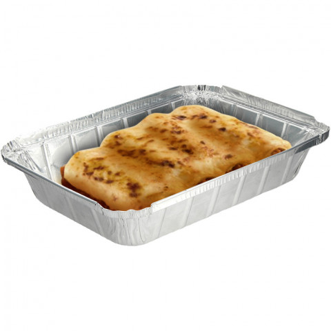 Curl and rectangular aluminum containers (1500cc)