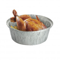Aluminum containers for large whole chicken (1900cc)