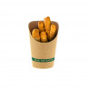 Kraft cardboard cup for bubble waffles, fries and wraps (12 Oz)