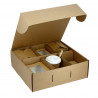 CAJAS DE CARTON KRAFT MICROCANAL 6 DIVISIONES