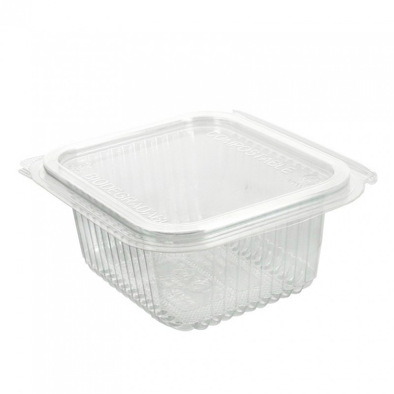 Envases PLA transparente con tapa 370cc. HASTA FIN DE STOCK Envases PLA transparente con tapa 370cc. HASTA FIN DE STOCK