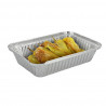 Aluminum containers with curl and rectangular (850cc)