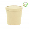 Envase cartón ECO bambú para sopas y caldos con tapa (750ml). HASTA FIN DE STOCK