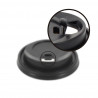 Black anti-spill lid for coffee glass (8Ø)