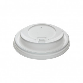 Tapa blanca antiderrame para vaso café (8Ø)
