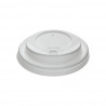 Tampa branca anti-derramamento para copo de café (8Ø)