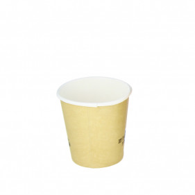 Vasos de cartón para café deco kraft