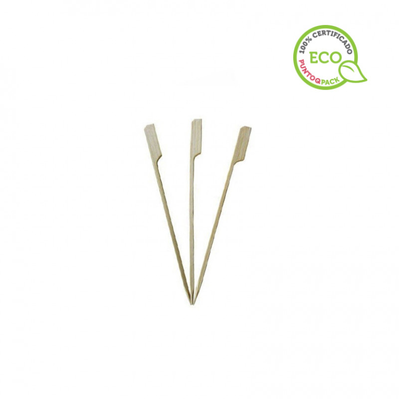 Palitos para espetadas de bambu estilo bastão 7cm