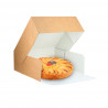 Kraft cake box with front opening (20x20x10 cm)