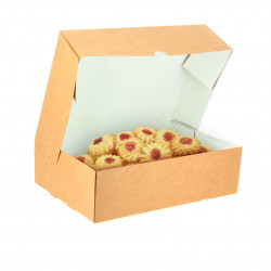 Caja kraft para galletas y pastas (17,5 x 11,5 x 4,5cm)