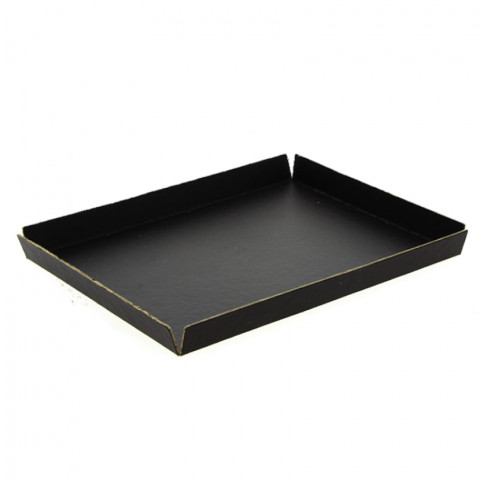 Cardboard tray with wings and matt black (33 x 26 x 2cm)