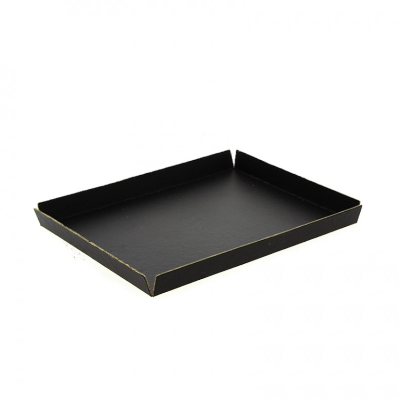 Cardboard tray with wings and matt black (26 x 22 x 2cm) Cardboard tray with wings and matt black (26 x 22 x 2cm)