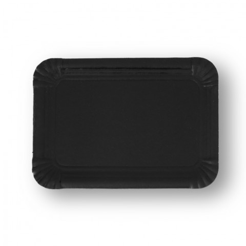 Plateau moyen en carton noir mat (22x16 cm)