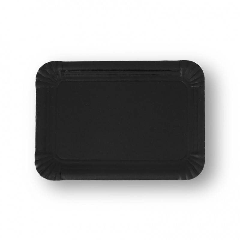 Petit plateau en carton noir mat (21x14 cm) Petit plateau en carton noir mat (21x14 cm)