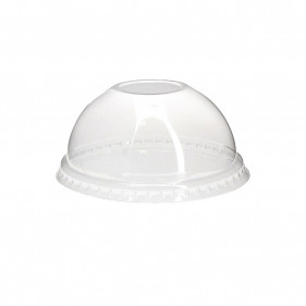 Closed PET dome lid for tub (8.5Ø)