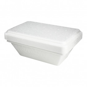 Pot en mousse pour crème glacée avec couvercle (500ml) PSE. Jusqu'à épuisement des stocks