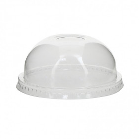 PET dome lid with ice cream tub hole (9.4Ø). UNTIL END OF STOCK