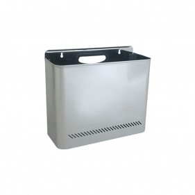 STAINLESS STEEL WALL TRASH BIN WITH HANDLE