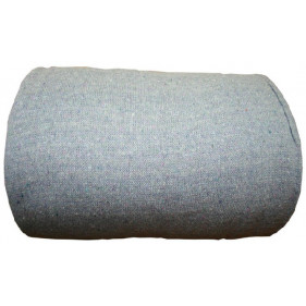 Rotolo di tessuto grigio o blu a pois