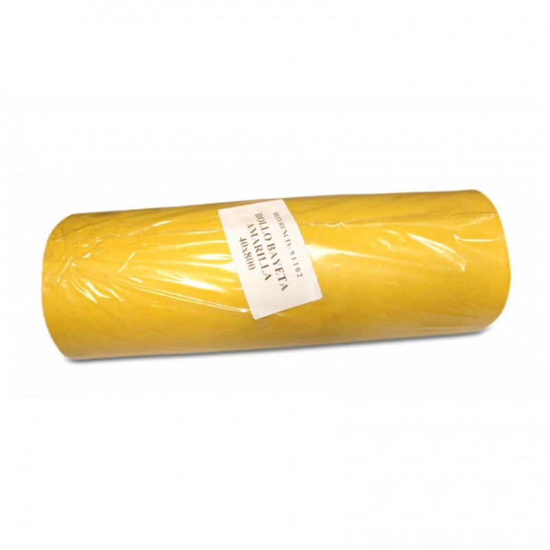 Rouleau de tissu jaune Rouleau de tissu jaune