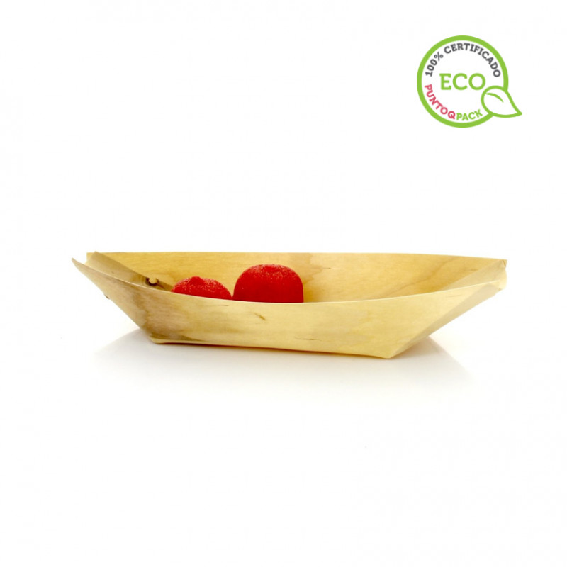 Barquetas de madeira de pinho 354cc