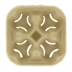 Porte-gobelet en carton recyclable 4 trous