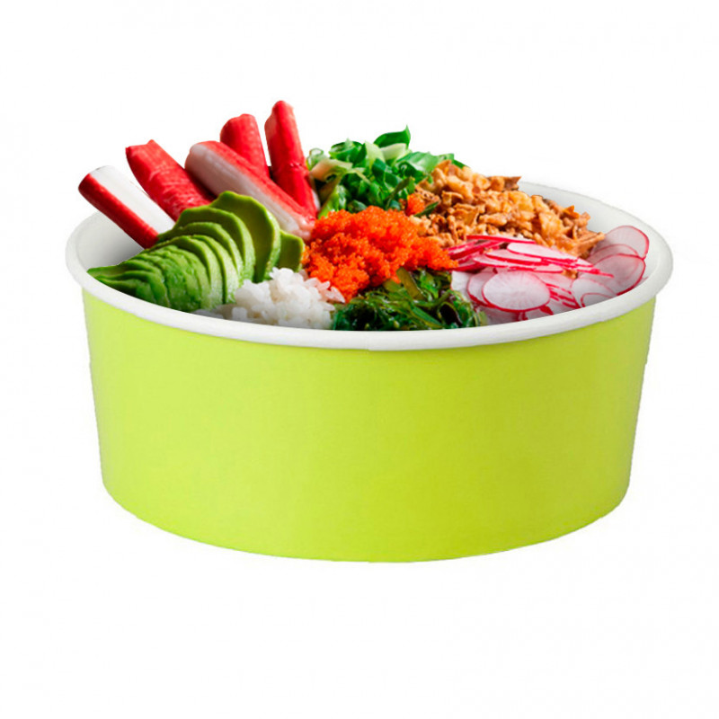 Green Cardboard Salad Bowl (750ml)