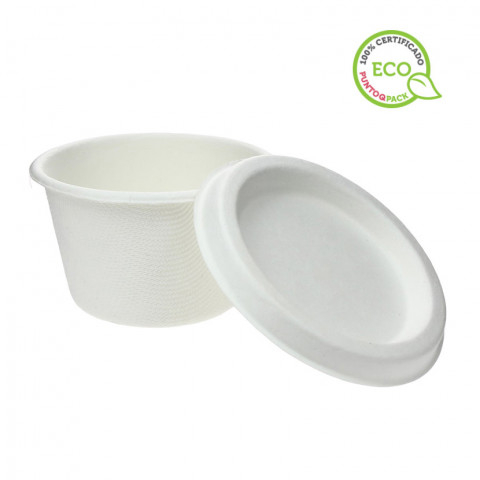 Fiber tubs for sauces with lid included (120ml)