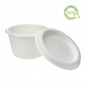 Tarrinas para salsas con tapa incluida de fibra (120ml)