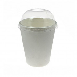Hermetic PET lid for ECO fiber cups (8Ø)