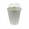 Hermetic PET lid for ECO fiber cups (8Ø)