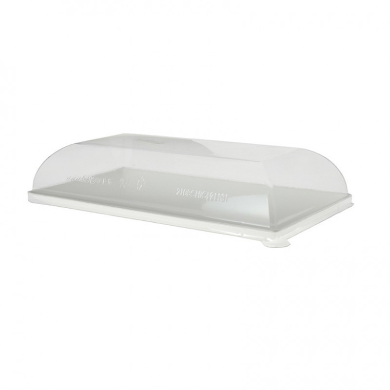 Tapas para platos de fibra blancos (27x9cm) Tapas para platos de fibra blancos (27x9cm)