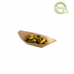 Mini barquinhas de bambu ecológicas