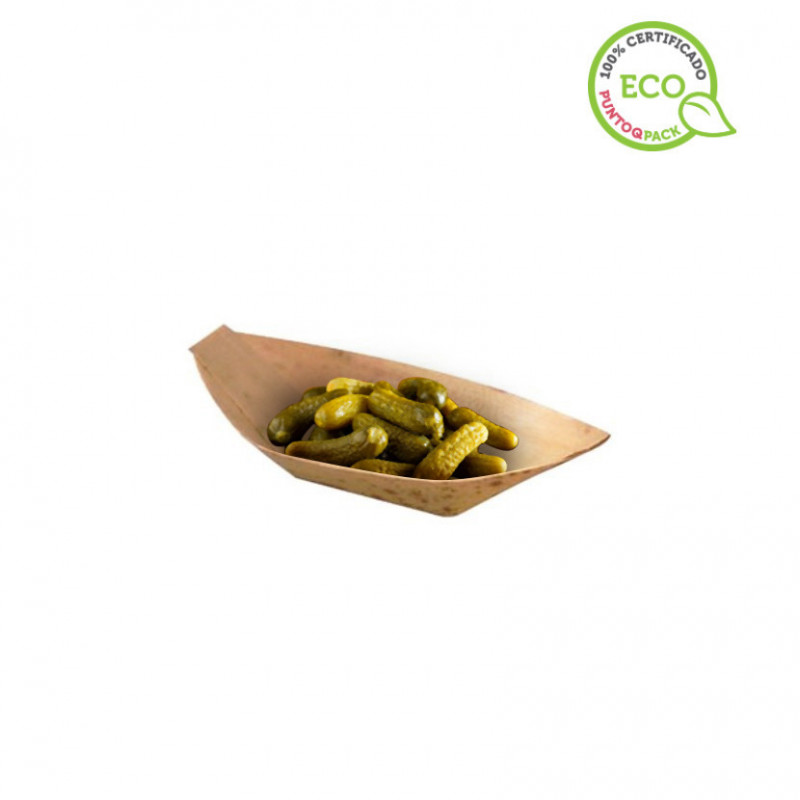 Mini barquinhas de bambu ecológicas