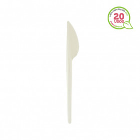 Cuchillo blanco PS reciclable (16,5cm)